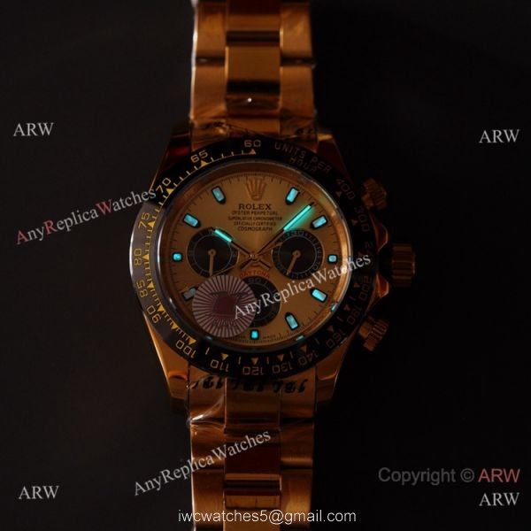 New 2021! Swiss Replica Rolex Daytona 40 Watch Yellow Gold Case New 2021! Swiss Replica Rolex Daytona 40 Watch Yellow Gold Case