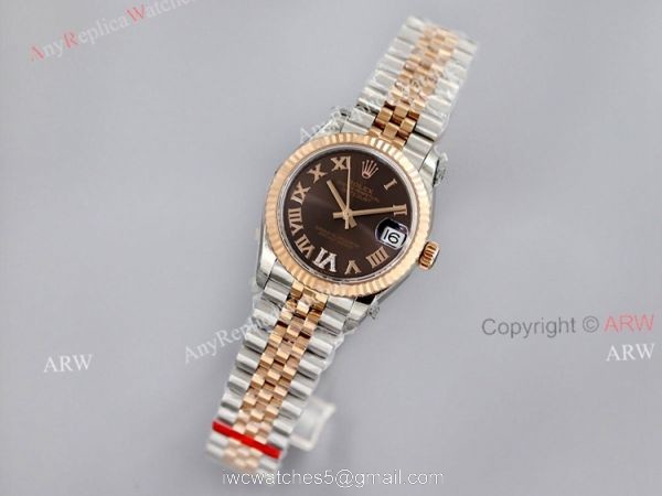 1:1 Rolex Datejust 31 Chocolate Jubilee Bracelet EW Factory Super Clone Watch 1:1 Rolex Datejust 31 Chocolate Jubilee Bracelet EW Factory Super Clone Watch