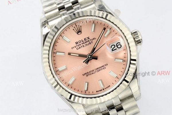 (EWF) 1:1 Superclone Rolex Oyster Perpetual Datejust 31 Pink Face Jubilee Watch (EWF) 1:1 Superclone Rolex Oyster Perpetual Datejust 31 Pink Face Jubilee Watch