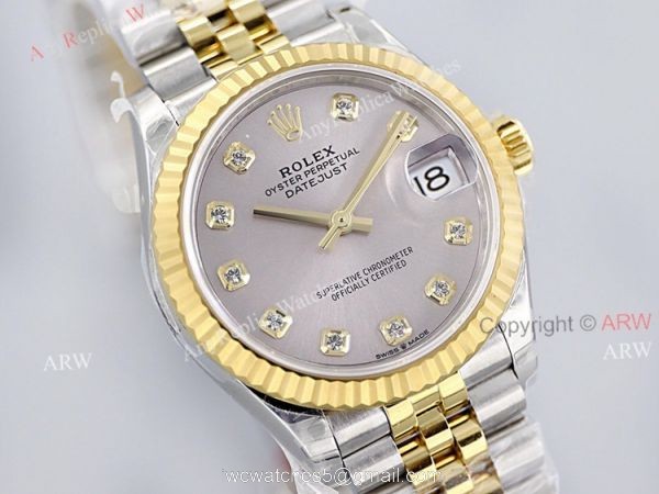 (EWF) 1:1 Superclone 2-Tone Rolex Datejust 31 Jubilee Diamond Dial Watch (EWF) 1:1 Superclone 2-Tone Rolex Datejust 31 Jubilee Diamond Dial Watch