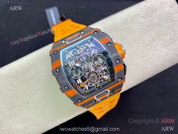 Super Clone Richard Mille rm11-03 McLaren Swiss 7750 Chronograph Watch NTPT Carbon Super Clone Richard Mille rm11-03 McLaren Swiss 7750 Chronograph Watch NTPT Carbon