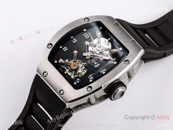 Super Clone Richard Mille RM001 Real Tourbillon JB Factory Stainless Steel Watch Super Clone Richard Mille RM001 Real Tourbillon JB Factory Stainless Steel Watch