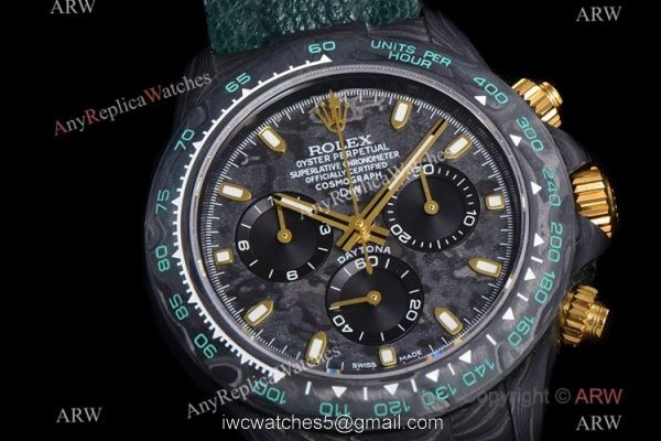NEW! TW Factory Rolex diw Daytona 40 Watch NTPT Carbon 7750 Chronograph Military Green Strap NEW! TW Factory Rolex diw Daytona 40 Watch NTPT Carbon 7750 Chronograph Military Green Strap