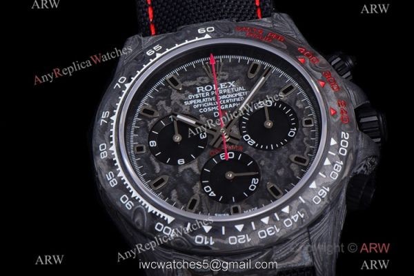NEW! Super Clone Rolex DIW Daytona NTPT Carbon Red watch TW Factory 7750 Movement NEW! Super Clone Rolex DIW Daytona NTPT Carbon Red watch TW Factory 7750 Movement