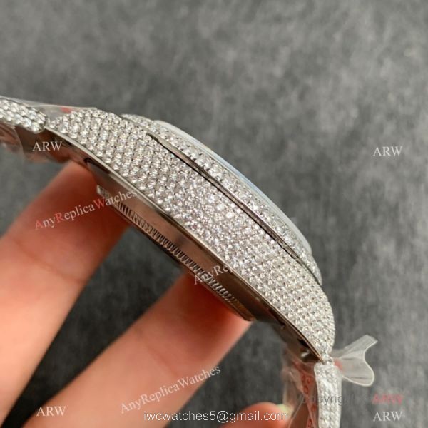 Replica Watch JVS Factory Iced out Daytona Rolex Watch 904L Stainless Steel 7750 Movement Replica Watch JVS Factory Iced out Daytona Rolex Watch 904L Stainless Steel 7750 Movement