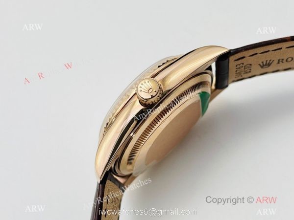 DR Factory Rolex Day date Rose Gold 36mm Copy Watch Swiss 2836 Movement DR Factory Rolex Day date Rose Gold 36mm Copy Watch Swiss 2836 Movement