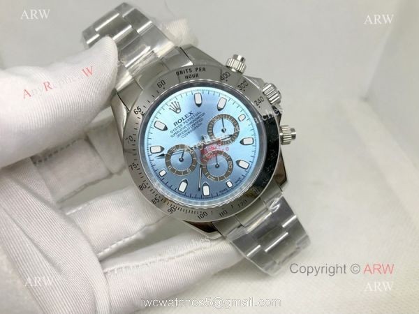 Rolex Ice Blue Daytona Watch Replica Stainless Steel 40mm Rolex Ice Blue Daytona Watch Replica Stainless Steel 40mm
