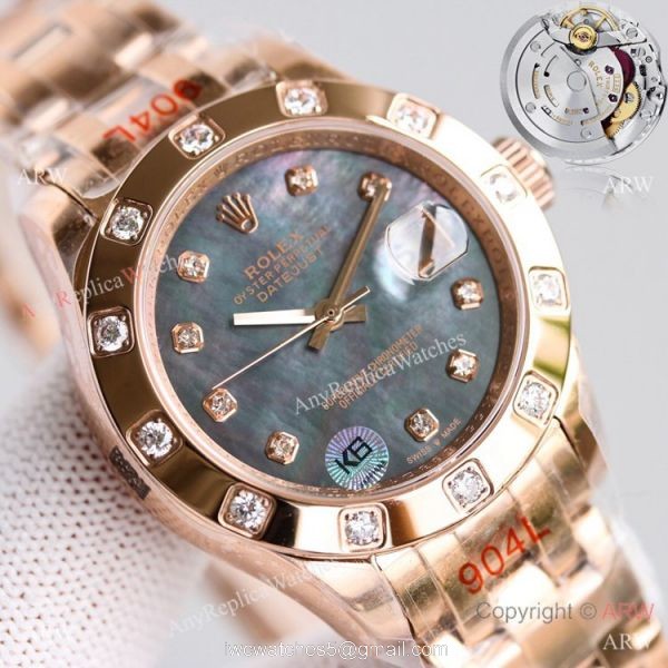 Swiss Replica Rolex Datejust Pearlmaster Swiss 2836 Watch Rose Gold 34mm Swiss Replica Rolex Datejust Pearlmaster Swiss 2836 Watch Rose Gold 34mm