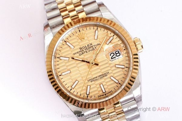 (EW)2021 New Rolex Datejust 36 EWF 3235 Watch Two Tone Gold Motif Dial for Men (EW)2021 New Rolex Datejust 36 EWF 3235 Watch Two Tone Gold Motif Dial for Men