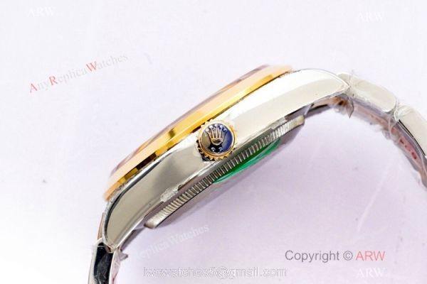 (EW Factory)Swiss Copy Rolex Explorer 36mm EWF 3230 904L Two Tone Black Dial Bracelet (EW Factory)Swiss Copy Rolex Explorer 36mm EWF 3230 904L Two Tone Black Dial Bracelet