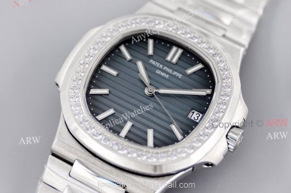 3K Factory Patek Philippe Nautilus 5713 Dark Blue Face With Diamonds Watch Replica 3K Factory Patek Philippe Nautilus 5713 Dark Blue Face With Diamonds Watch Replica