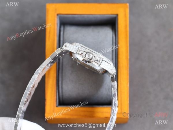 Swiss Grade One Patek Philippe Iced Out Nautilus 9015 Watch Full Diamond Swiss Grade One Patek Philippe Iced Out Nautilus 9015 Watch Full Diamond