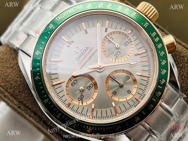 2021 New! Swiss Omega Speedmaster 7750 Watch Green Bezel Stainless Steel 2021 New! Swiss Omega Speedmaster 7750 Watch Green Bezel Stainless Steel