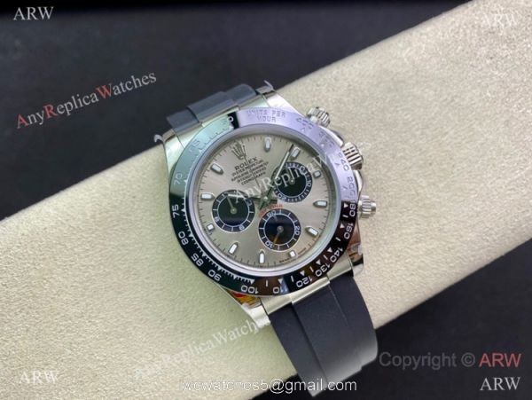 Swiss Copy Rolex Daytona A7750 Chronograph Watch Rhodium Gray Dial Oysterflex Strap Swiss Copy Rolex Daytona A7750 Chronograph Watch Rhodium Gray Dial Oysterflex Strap