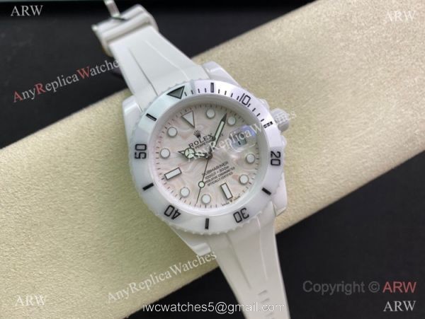 Swiss Rolex Submariner White Ceramic 5G Factory 3135 40mm Watch Swiss Rolex Submariner White Ceramic 5G Factory 3135 40mm Watch