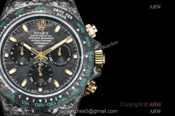 TW Factory Rolex Daytona DiW Carbon Swiss 7750 Replica Watch Oysterflex Strap Carbon-Lime Dial 40mm TW Factory Rolex Daytona DiW Carbon Swiss 7750 Replica Watch Oysterflex Strap Carbon-Lime Dial 40mm
