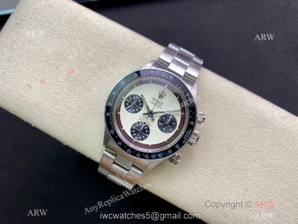 NEW! Swiss 7750 Rolex Daytona Paul Newman Cream Dial Black Bezel Watch Vintage Daytona NEW! Swiss 7750 Rolex Daytona Paul Newman Cream Dial Black Bezel Watch Vintage Daytona