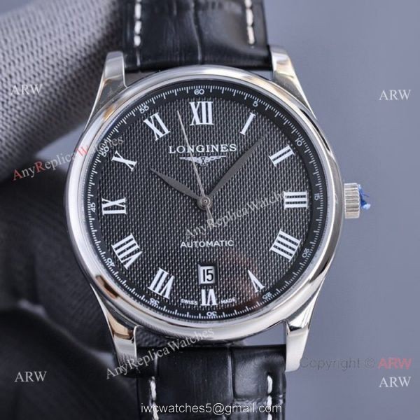 Swiss Quality Copy Longines Master 40 Date Brown Leather Strap Watches Citizen 8215 Movement Swiss Quality Copy Longines Master 40 Date Brown Leather Strap Watches Citizen 8215 Movement