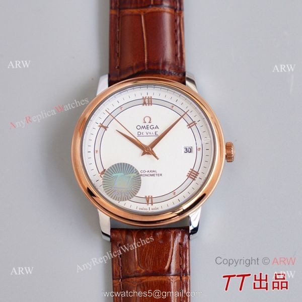 Swiss Quality Copy Omega De Ville Co-Axial Watch 8215 Movement Chocolate Dial Leather Strap Swiss Quality Copy Omega De Ville Co-Axial Watch 8215 Movement Chocolate Dial Leather Strap