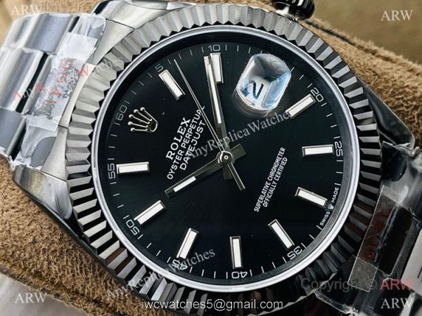 Swiss Copy Rolex Datejust 41 &8216;Black Venom DR Factory 2824 Watch Solid Black Swiss Copy Rolex Datejust 41 &8216;Black Venom DR Factory 2824 Watch Solid Black