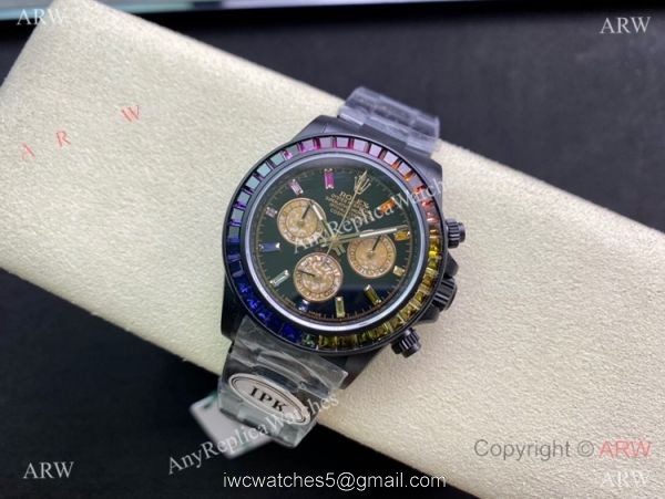 (2022 New) Swiss Rolex Daytona Blaken DLC Coated IPK Factory Swiss 7750 Watch 40mm (2022 New) Swiss Rolex Daytona Blaken DLC Coated IPK Factory Swiss 7750 Watch 40mm