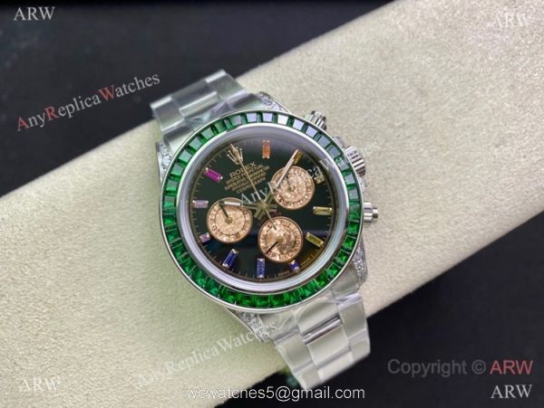 (2022 New) IPK Factory Rolex Daytona Green Bezel Swiss 7750 Watch 904L Stainless Steel 40mm (2022 New) IPK Factory Rolex Daytona Green Bezel Swiss 7750 Watch 904L Stainless Steel 40mm