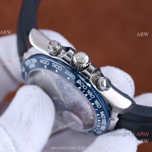 2022 New Swiss Quality Rolex Daytona Citizen 8215 Watch Blue Bezel Oysterflex Rubber Strap 2022 New Swiss Quality Rolex Daytona Citizen 8215 Watch Blue Bezel Oysterflex Rubber Strap