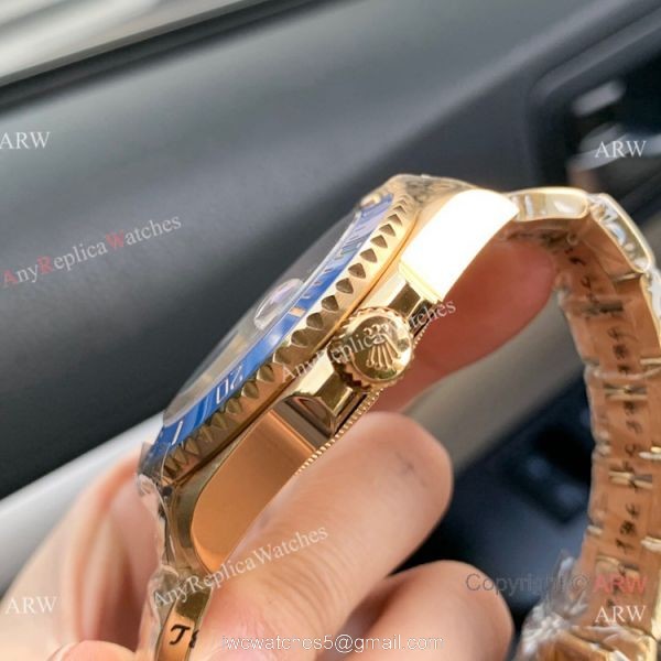 Swiss Quality AAA Replica Rolex Submariner Citizen 8215 Watch Yellow Gold Blue Dial 40mm Swiss Quality AAA Replica Rolex Submariner Citizen 8215 Watch Yellow Gold Blue Dial 40mm