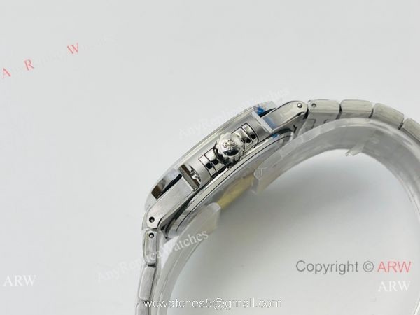 3K Factory 1:1 Replica Patek Philippe Nautilus Ladies 34 Watch Silver Steel Gray Dial 3K Factory 1:1 Replica Patek Philippe Nautilus Ladies 34 Watch Silver Steel Gray Dial