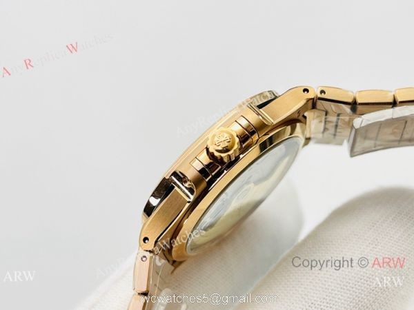 3K Factory 1:1 Best Patek Philippe Nautilus Ladies Cal.324 Watch All Gold 34mm 3K Factory 1:1 Best Patek Philippe Nautilus Ladies Cal.324 Watch All Gold 34mm