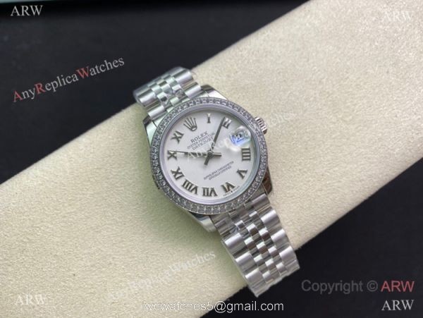 Swiss Copy Rolex Datejust 31mm Diamond Bezel watch with Jubilee Band Swiss Copy Rolex Datejust 31mm Diamond Bezel watch with Jubilee Band