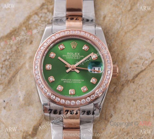 New Replica Rolex Diamond bezel Datejust 2-Tone Blue Face Watch 31mm Ladies New Replica Rolex Diamond bezel Datejust 2-Tone Blue Face Watch 31mm Ladies