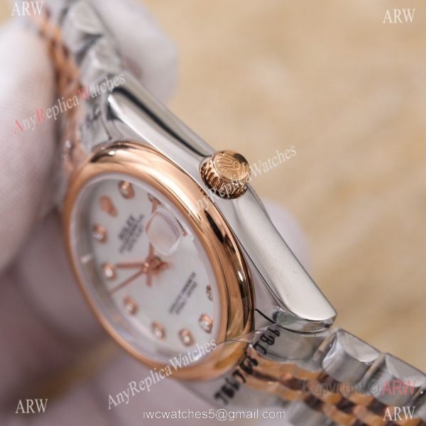 Replica ROLEX Datejust 2-tone White Ladies 31 MM Jubliee Watch Replica ROLEX Datejust 2-tone White Ladies 31 MM Jubliee Watch