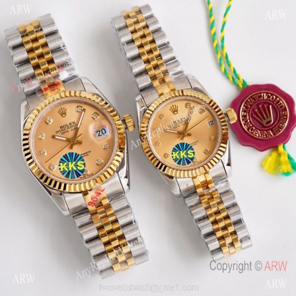 Replica ROLEX Datejust 2-Tone 28mm/36mm Citizen 8215 Watch Replica ROLEX Datejust 2-Tone 28mm/36mm Citizen 8215 Watch