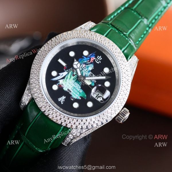 2022 New Updated Rolex Submariner Diamond Bezel Black Face Citizen 8215 Watch 2022 New Updated Rolex Submariner Diamond Bezel Black Face Citizen 8215 Watch