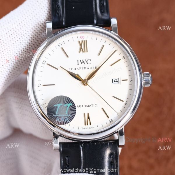 Knock-off IWC Portofino Citizen 9015 White Face Black Strap Watch Knock-off IWC Portofino Citizen 9015 White Face Black Strap Watch