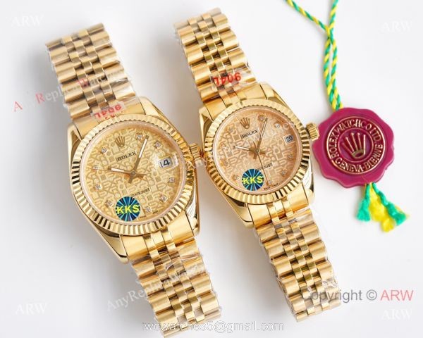 Knock-off ROLEX Datejust All Gold Citizen 8215 White Dial 28mm/36mm Watch Knock-off ROLEX Datejust All Gold Citizen 8215 White Dial 28mm/36mm Watch
