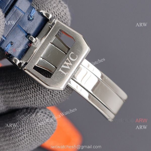 Fake IWC Portuguese Moonphase White Face Arabic 42MM Leather Strap Watch Fake IWC Portuguese Moonphase White Face Arabic 42MM Leather Strap Watch