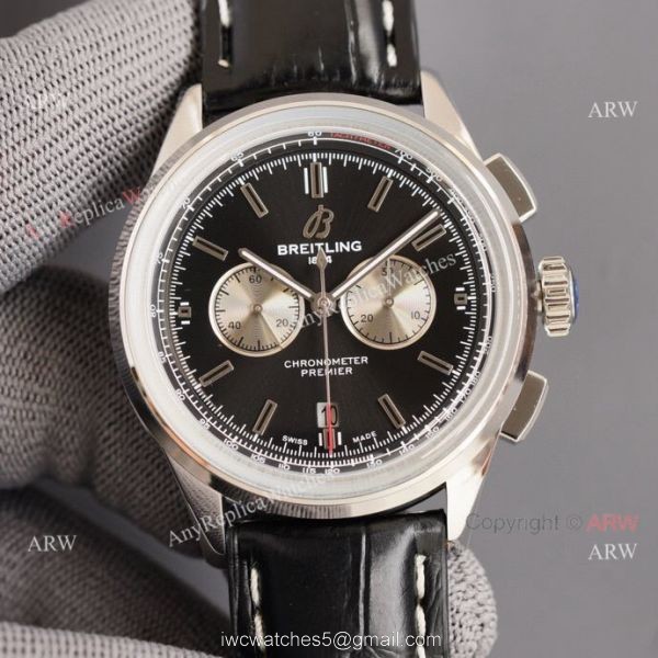 Fake Breitling Premier B01 Blue 42MM Blue Leather Strap Watch Fake Breitling Premier B01 Blue 42MM Blue Leather Strap Watch