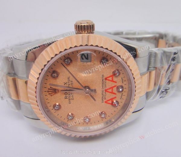 Rolex Datejust 2-Tone Rolex Couple Watches Rose Gold Face 36mm Rolex Datejust 2-Tone Rolex Couple Watches Rose Gold Face 36mm