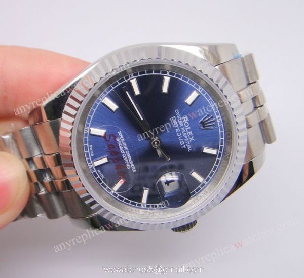 SS Jubilee Rolex Datejust Watch Blue Face Mens Watch SS Jubilee Rolex Datejust Watch Blue Face Mens Watch