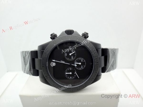 Newest Replica Rolex Daytona Automatic Watch w/ All Black Case Newest Replica Rolex Daytona Automatic Watch w/ All Black Case
