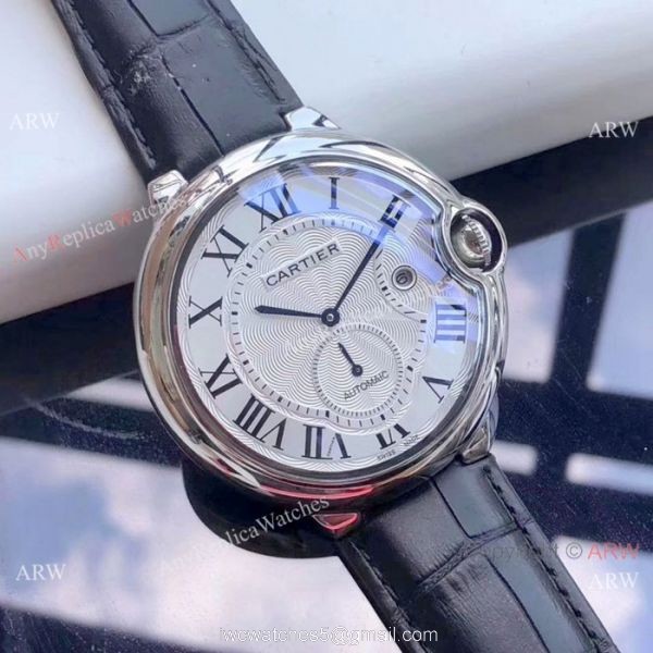 Fake Cartier Ballon Bleu De Automatic Watches SS White Roman Dial Fake Cartier Ballon Bleu De Automatic Watches SS White Roman Dial
