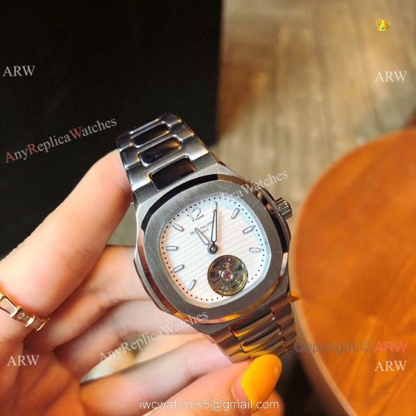 Replica Patek Philippe Nautilus Womens Watch SS Gray Dial Tourbillon Replica Patek Philippe Nautilus Womens Watch SS Gray Dial Tourbillon
