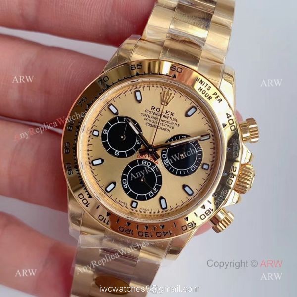 New Gold Rolex Daytona Swiss Watch Noob Factory Rolex Replica Watches New Gold Rolex Daytona Swiss Watch Noob Factory Rolex Replica Watches