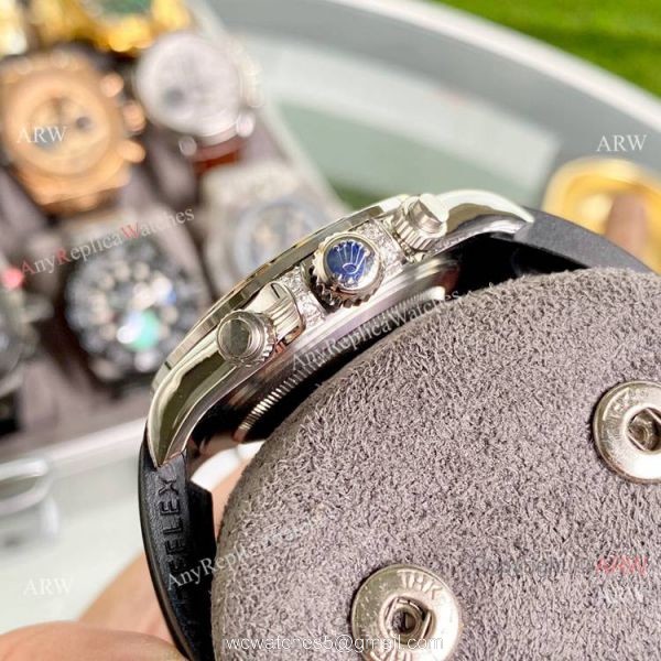 Replica Rolex Daytona Rubber Strap Chocolate Dial Rainbow Bezel 40mm Replica Rolex Daytona Rubber Strap Chocolate Dial Rainbow Bezel 40mm