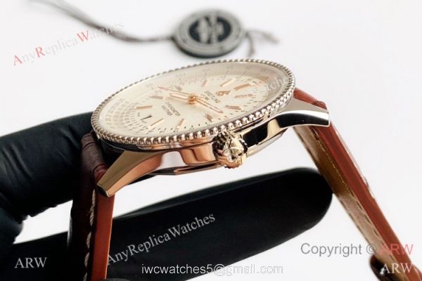 V7 Factory Swiss Replica Breitling Navitimer 1 Watch Stainless Steel Brown Leather Strap V7 Factory Swiss Replica Breitling Navitimer 1 Watch Stainless Steel Brown Leather Strap