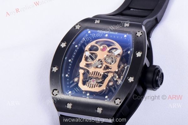 JB Factory Richard Mille Skull Watch RM52-01 Tourbillon Dial Best Copy JB Factory Richard Mille Skull Watch RM52-01 Tourbillon Dial Best Copy