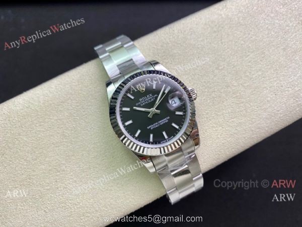 Swiss Rolex Datejust 36mm 2836 Movement Black Dial Oyster Band Swiss Rolex Datejust 36mm 2836 Movement Black Dial Oyster Band