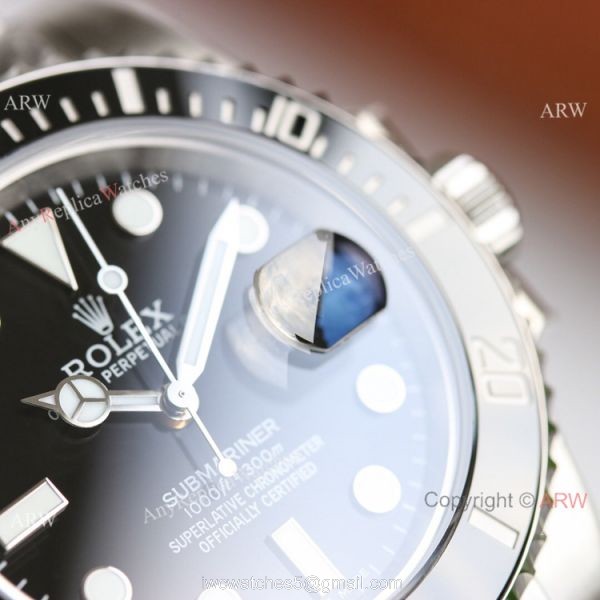 AVA Swiss Copy Rolex Submariner Date 40 Cal.3135 Watch Black Dial 904L Steel AVA Swiss Copy Rolex Submariner Date 40 Cal.3135 Watch Black Dial 904L Steel